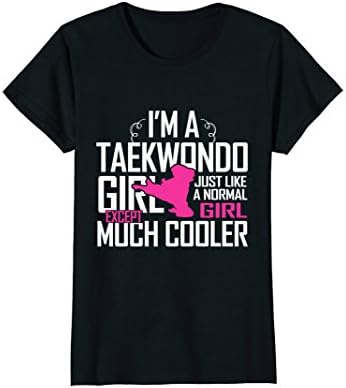 Womens I'm A Taekwondo Girl Shirt Large Black