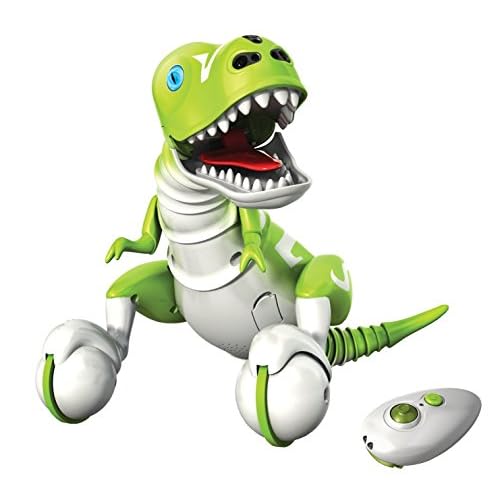 Dino Zoomer Dinosaur Interactive Toy Robot Remote Boomer Control Green