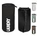 Extra Large Collapsible Laundry Hamper Round Tall Dirty Laundry Basket Foldabe Waterproof Bag Standing Laundry Bin Heavy Duty Laundry Liners (Black)