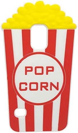 Popcorn Galaxy S5 Case, XINSIR Cute 3D Cartoon PoP corn Soft Silicone Case Rubber Back Cover Skin for Samsung Galaxy S5 (Red)