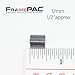 FramePac V Nails for Picture Frames Hardwood 12mm (1/2 Inch) [400 V-Nail Pack, Loose] - (for use in Manual V Nailer for Picture Framing, Hand V Nailer for Picture Frames, Manual Picture Frame Joiner)