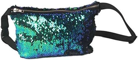 BAGGY NEW Waist Bag Casual Waist Pack Casual Double Color Sequins Waist Bag as show4