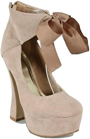 Capture Taupe Suede Chunky Heel Platform Pump Ankle Boots