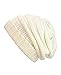 NYFASHION101 Oversized Baggy Slouchy Thick Winter Beanie Hat, Ivory
