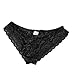 FEESHOW Sexy Men's Lace Briefs Sissy Pouch Underwear Crossdress Panties Lingerie Black X-Large (Waistline 29.0-46.0