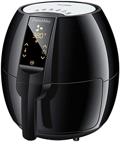 FrenchMay Air Fryer - 3.7Qt, 1500W - Comes with Recipes & CookBook - Touch Screen Control - Easy to Clean - Auto Shut off & Timer