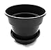 Original HBS Self-Watering Self-Aerating Deep Reservoir Round Traditional Style Planter Flowerpot Maintains Healthy Roots And Soil For Indoor House Plants & Outdoor Garden Patio (8 Inch, Black)