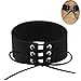 JoJo & Lin Vintage Chic Choker Harajuku Velvet Belt with Exaggerated Collar Chain Necklace for Women Gothic Style Harness Necklace