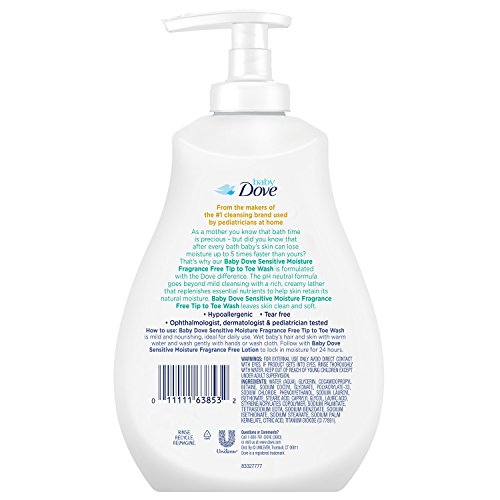 Baby Dove Tip to Toe Wash, Sensitive Moisture 13 oz