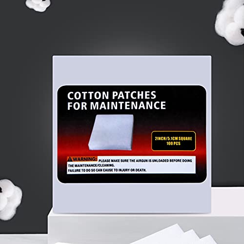 Newship 100PCS 2×2 Inches Professional Square Gun Cleaning Patches Cloth Gun Cleaning Kit Pads