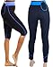 SISYAMA Anti Cellulite Weight Loss Hot Slimming Sweat Sauna Neoprene Long Pants (Blue/Pants, XX-Large)