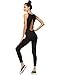 Mind Code Women's Active Yoga Wear Sleeveless Unitard Jumpsuit Bodysuit (Small, AP25)