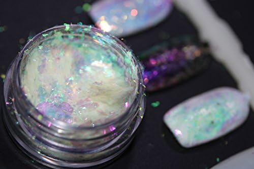 Iridescent flake"Rainbow Obsidian" chameleon pigment, nail art flakes, magical effects, resin, nail gel, rainbow M12