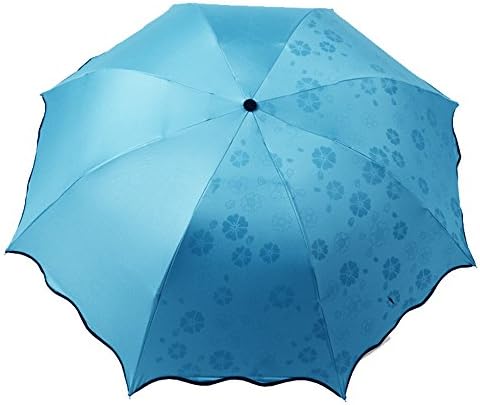 memberr Colorful Flowering Rain Umbrella Vinyl Shade Sunny Umbrella