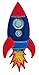 PatchMommy Rocket Patch, Iron On/Sew On - Appliques for Kids Children