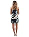 Blooming Jelly Women's Sleeveless Printed Flower Style Casual Floral Mini Dress