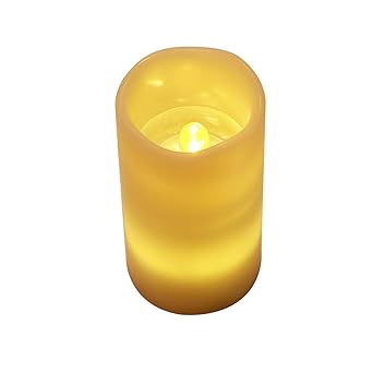 Wawer Weihnachtsbeleuchtung Flammenlose Kerzen LED-Kerze-Lichter Flammenlose Projektion Flackernde LED Teelichter Fernbedienu