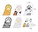 Carykon Cute Cat's Paw Shaped Sticky Notes Memo Pads, 10 Pads/Pack (5 Large & 5 Small), 30 Sheets/Pad (Cat's Paw)