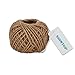 Shintop 100PCS Kraft Paper Gift Tags Bonbonniere Favor Rectangular Gift Tags with Free 100 Feet Natural Jute Twine (Oblong Paper Tag)