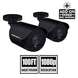 Night Owl Security 2 Pack Add-On 1080p Wired Bullet Cameras