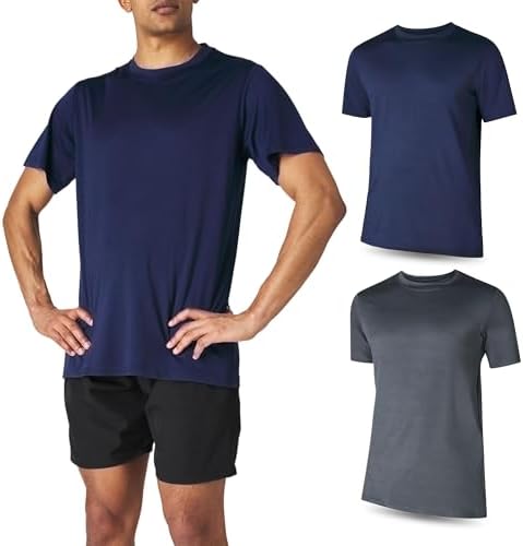 Amazon.com: Men's Workout Short Sleeve Athletic Gym T-Shirts 3