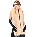 Dikoaina Women's Winter Fake Faux Fur Scarf Wrap Collar Shawl Shrug