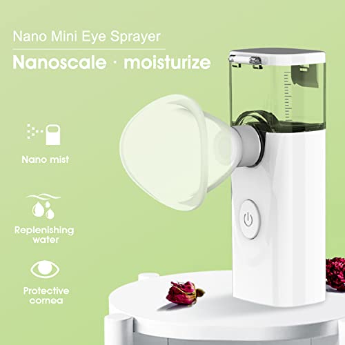 Dokeal Facial Mister Handy Rechargeable Nano Sprayer Mini Face Steamer for Skin Care Makeup Moisturizing Hydrating (Blue)
