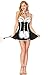 French Maid Costume - XS- 5XL Women Sexy Naughty French Maid Fancy Dress Uniform For Halloween (4XL)
