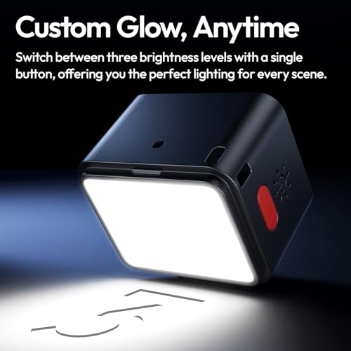 ULANZI DG01 Mini Cube Phone Light Portable LED Camera Light for DJI OSMO Pocket 4/3 Action Camera Sony zv-e 10 Canon r550,Support Magnetic Attraction & Type-C Charging for ULANZI JJ02 Tripod