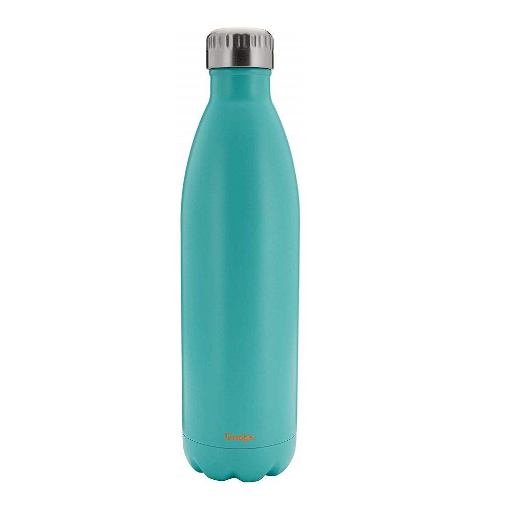 Smidge Reusable Water Bottle 750ml, Leakproof Double Wall Stainless Steel, Insulated Vacuum Flask 12 Hours Hot & 24 Cold, BPA-Free, No Metallic Taste