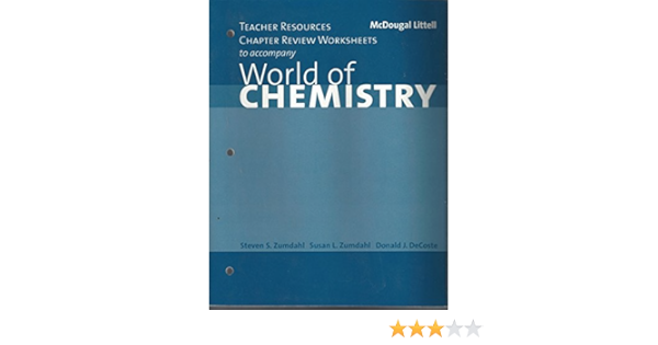 World Of Chemistry Teacher Resources Chapter Review Worksheets Steven S Zumdahl Susan L Zumdahl Donald J Decoste Steven S Zumdahl Susan L Zumdahl Donald J Decoste 9780618190645 Amazon Com Books