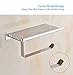 Toilet Paper Holder,Bathroom Tissue Roll Hanger CrazySound Wall Mount Paper Towel Hooks/Dispenser/Storage/Organizer/Tower/Stand/Rack for Hanging, Organization with Phone Shelf
