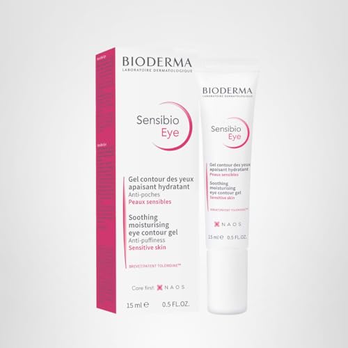 Bioderma - Eye Gel - Sensibio - Moisturizing and Visibly Reduces Fine Lines - Skin Soothing - Eye Gel for Sensitive Skin