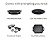 Butler Concepts The Fajita Butler Serving Set, with Cast Iron Skillet and Removable Handle, Heat-Resistant Base, Dual Sliding Tortilla Tray, 2 Condiment Holders with 4 Stainless Steel Ramekins