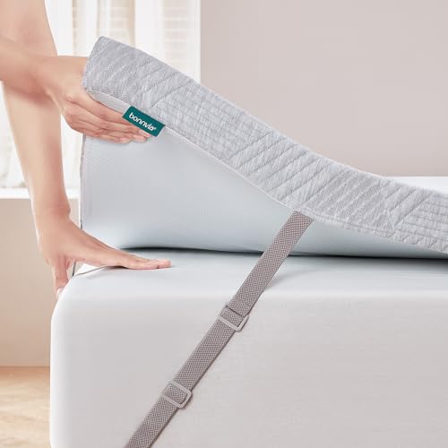 Bonnvia Topper 180x200cm H3/H4 Memory Foam 7 cm Höhe Matratzentopper
