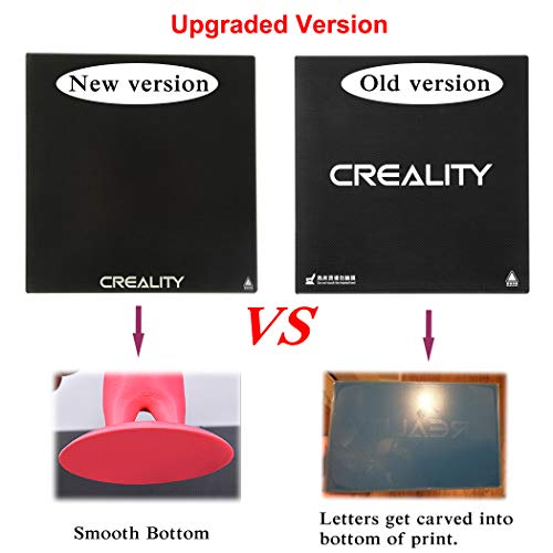 Creality Ender 3 Glass Bed, Upgraded 3D Printer Platform Tempered Glass Plate Build Surface, 235x235x4mm
