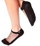 Shashi Star Glitter Mesh Non-Slip Sock, Ergonomic, Comfort Socks