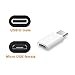 ARKTEK 6 Pack USB-C Male Micro USB Female Adapter Type C Adapter Fast Data Transfer & Charging Universal Compatible for iPhone 16 15 Pro/16 15 Plus for AirPods 4 Galaxy S24/Note 20 Pixel 9 (White)
