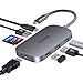 USB C Hub, EUASOO MacBook Pro Adatper USB C Dock, 9 in 2 USB C to HDMI Multiport Dongle Compatible for USB C Laptops and Other Type C Devices(4K HDMI USB3.0 SD/TF Card Reader PD Charging)