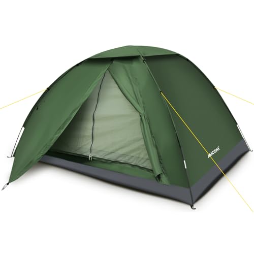 JAICOM Tent 1-4 Person Camping Tent, Lightweight, Stable, Waterproof Dome Tent, 3-4 Season Ultralight Tents with Small Pack Size, for Camping, Trekking, Family, Outdoor