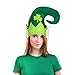 Festive Felt St. Patrick's Day Leprechaun Elf Party Hat, Green/Beige, One Size, 13