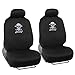White Grey Skull Low Back Seat Covers Bench Seat Cover