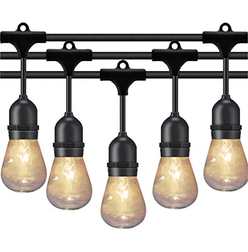 Kmc 50 Ft Waterproof Outdoor String Lights 16 3 Heavy Duty Power