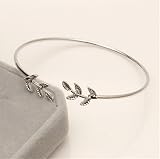 Leaf Bracelet Open Leaf Women Fashion Bracelet