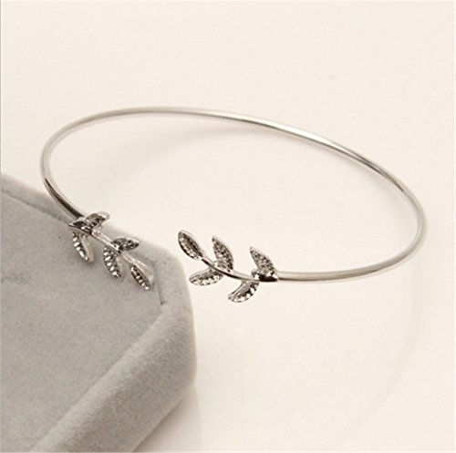 Leaf Bracelet Open Leaf Women Fashion Bracelet