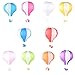 Hot Air Balloon Paper Lantern Chinese Japanese Paper Lamps Party Paper Lanterns Lantern Ball Lamps Decorations Christmas String Lights Rainbow Mixed Colors 12'', Set of 10