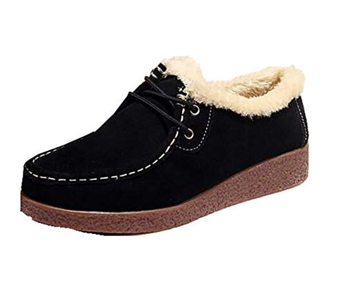 Hotchic Fashion Autumn Winter Snow Boots Suede Boots Short Boots Women's Warm Boots Black US6 Hotchic Fashion Autumn Winter Snow Boots Suede Boots Short Boots Women's Warm Boots Black US6