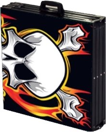 8-Foot Professional Beer Pong Table w/Holes - Flames Graphic - Thumbnail 5