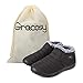 gracosy Warm Snow Boots, Winter Warm Ankle Boots,Fur Lining Boots,Waterproof Thickening Winter Shoes for Women Black 8 US