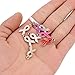 JETEHO 60 pcs Assorted Enamel Ribbon Awareness Charms Beads Dangle Pendant Accessories